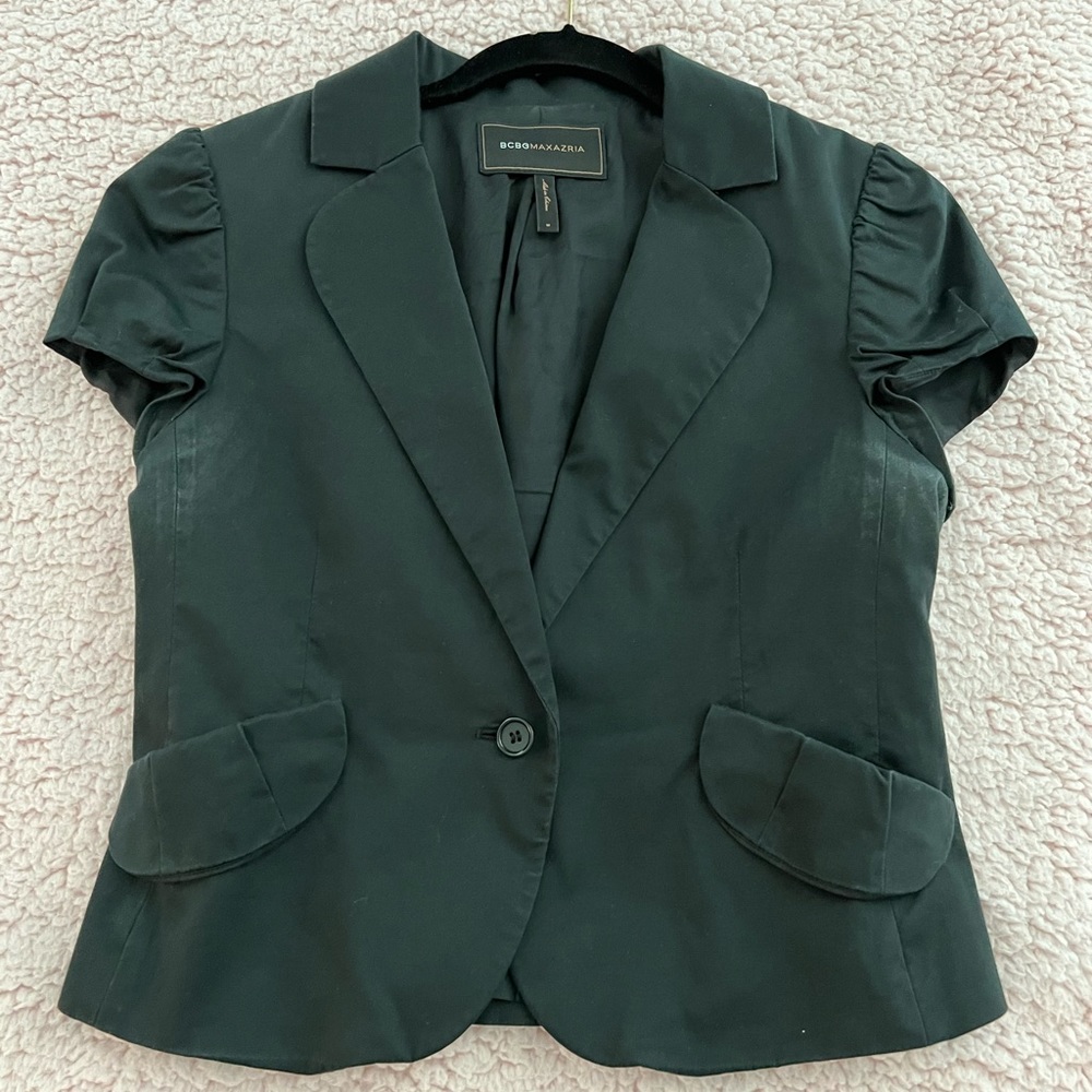 BCBG MaxAzria short sleeve suit jacket